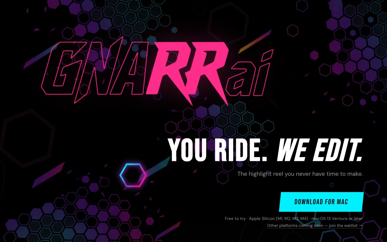 GNARR.ai website homepage
